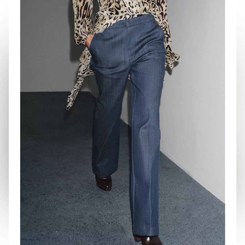 Zara NWT blue pants